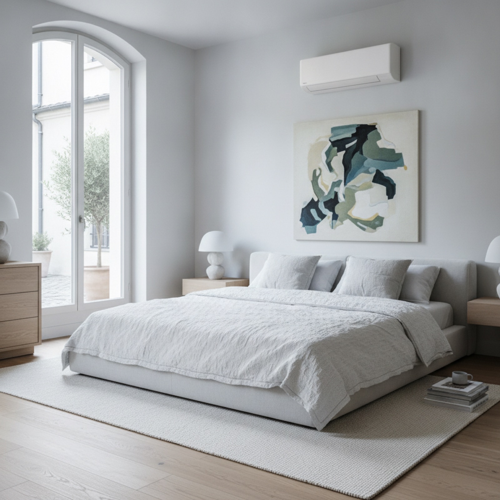 Chambre confortable été comme hiver grâce à la clim réversible Boréa